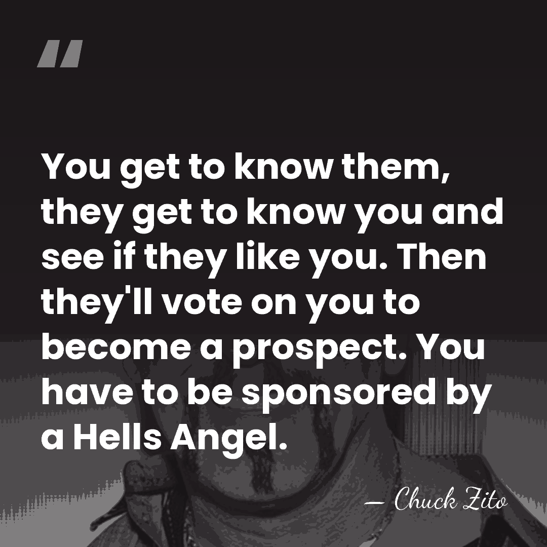 You get to know them, they get to know you and see&hellip; - Chuck Zito