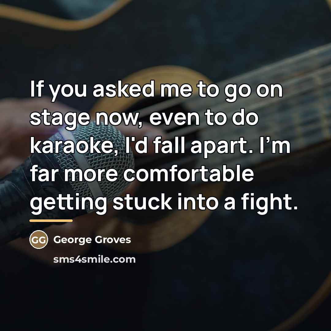“If you asked me to go on stage now, even…” quote by George Groves
