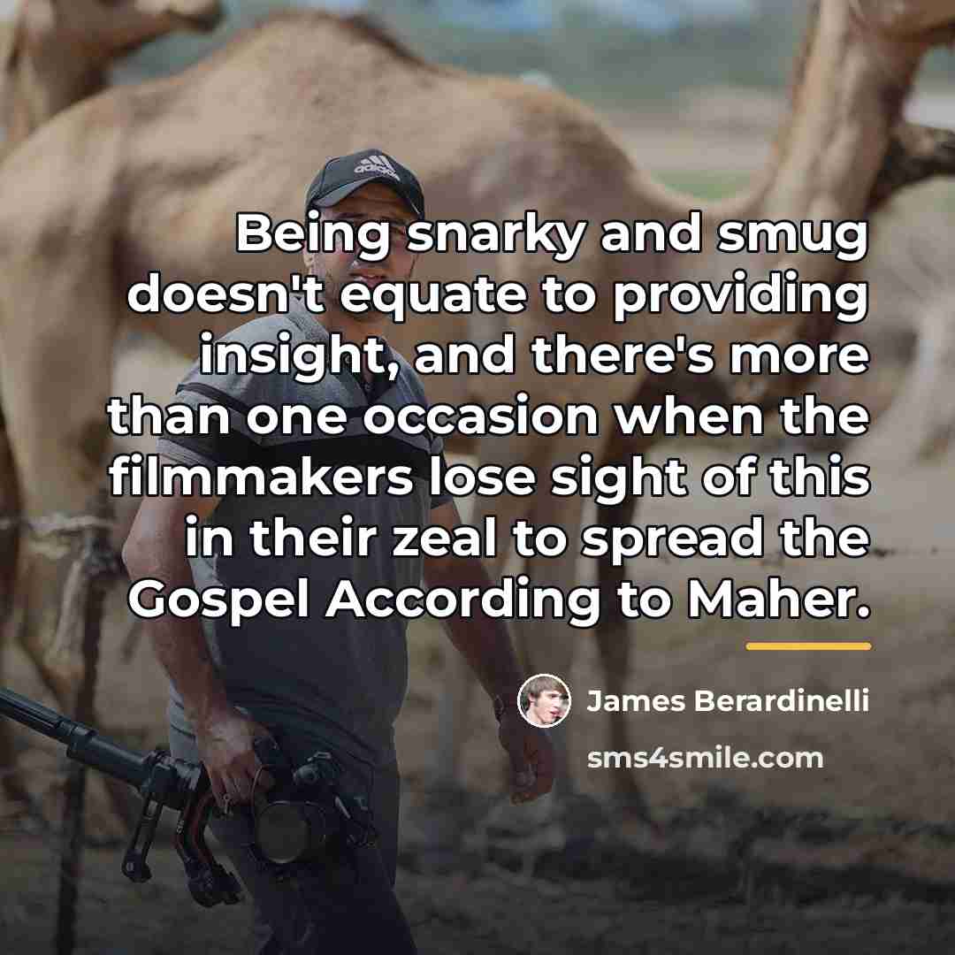 “Being snarky and smug doesn't equate to providing insight, and…” quote by James Berardinelli