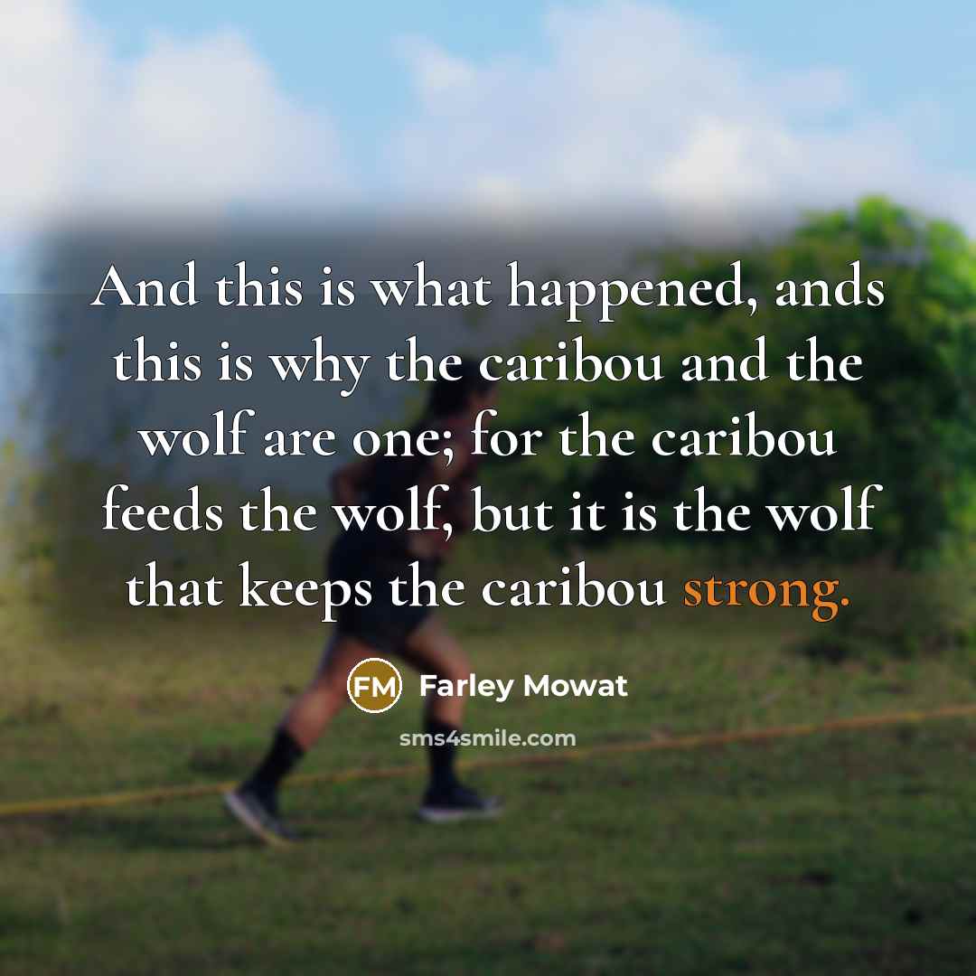 “And this is what happened, ands this is why the…” quote by Farley Mowat