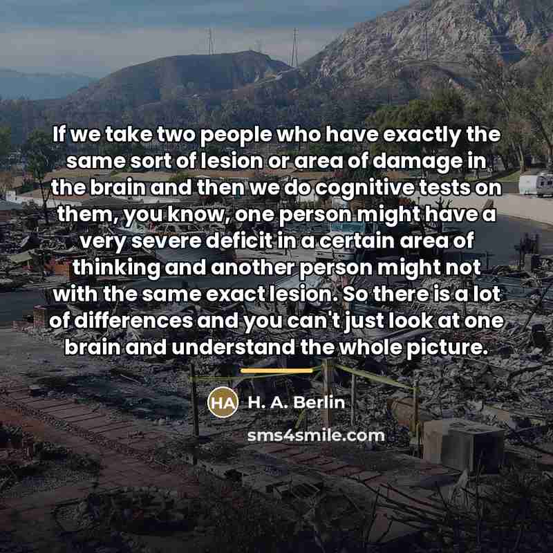 “If we take two people who have exactly the same…” quote by H. A. Berlin