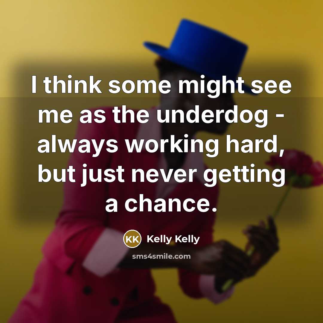 “I think some might see me as the underdog -…” quote by Kelly Kelly