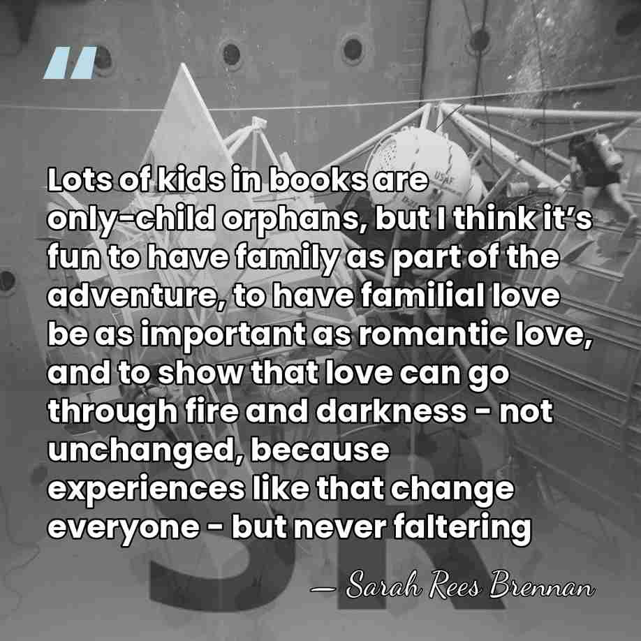 Lots of kids in books are only-child orphans, but I think it’s&hellip; - Sarah Rees Brennan