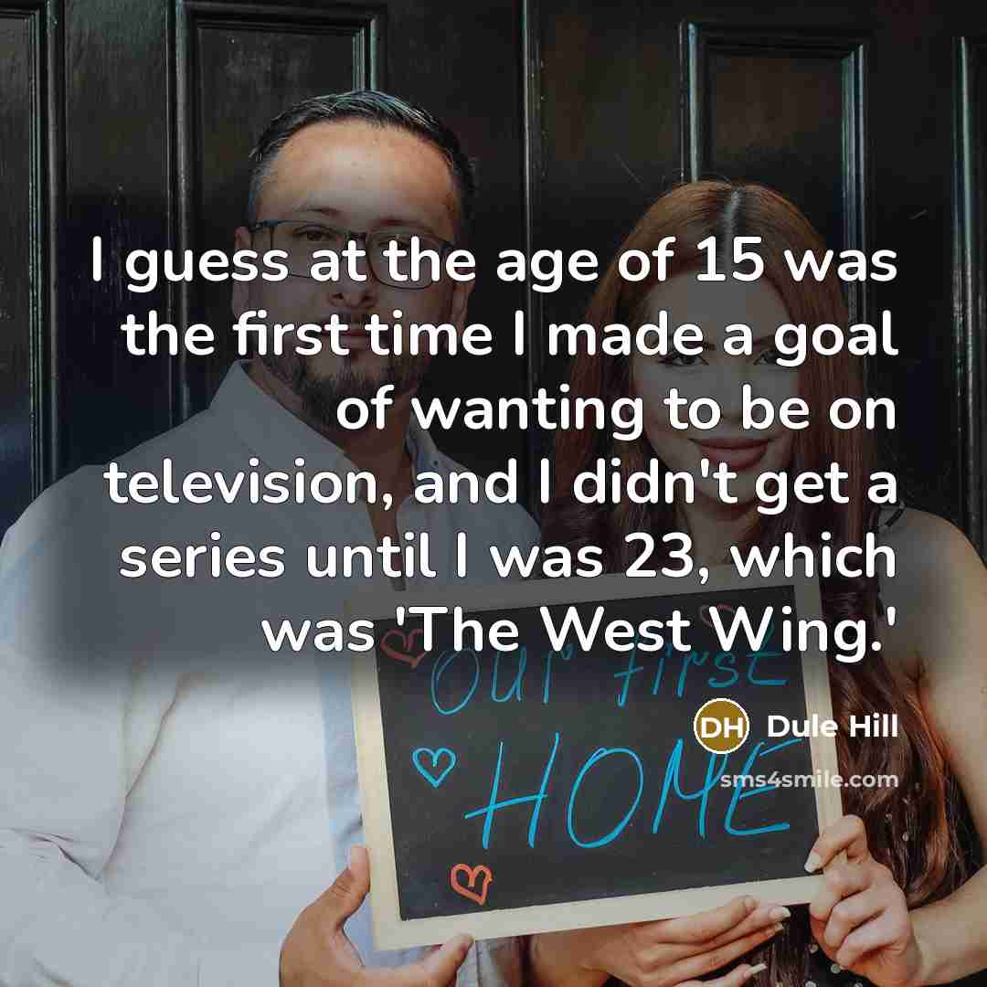 “I guess at the age of 15 was the first…” quote by Dule Hill