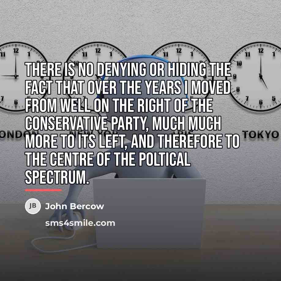 “There is no denying or hiding the fact that over…” quote by John Bercow