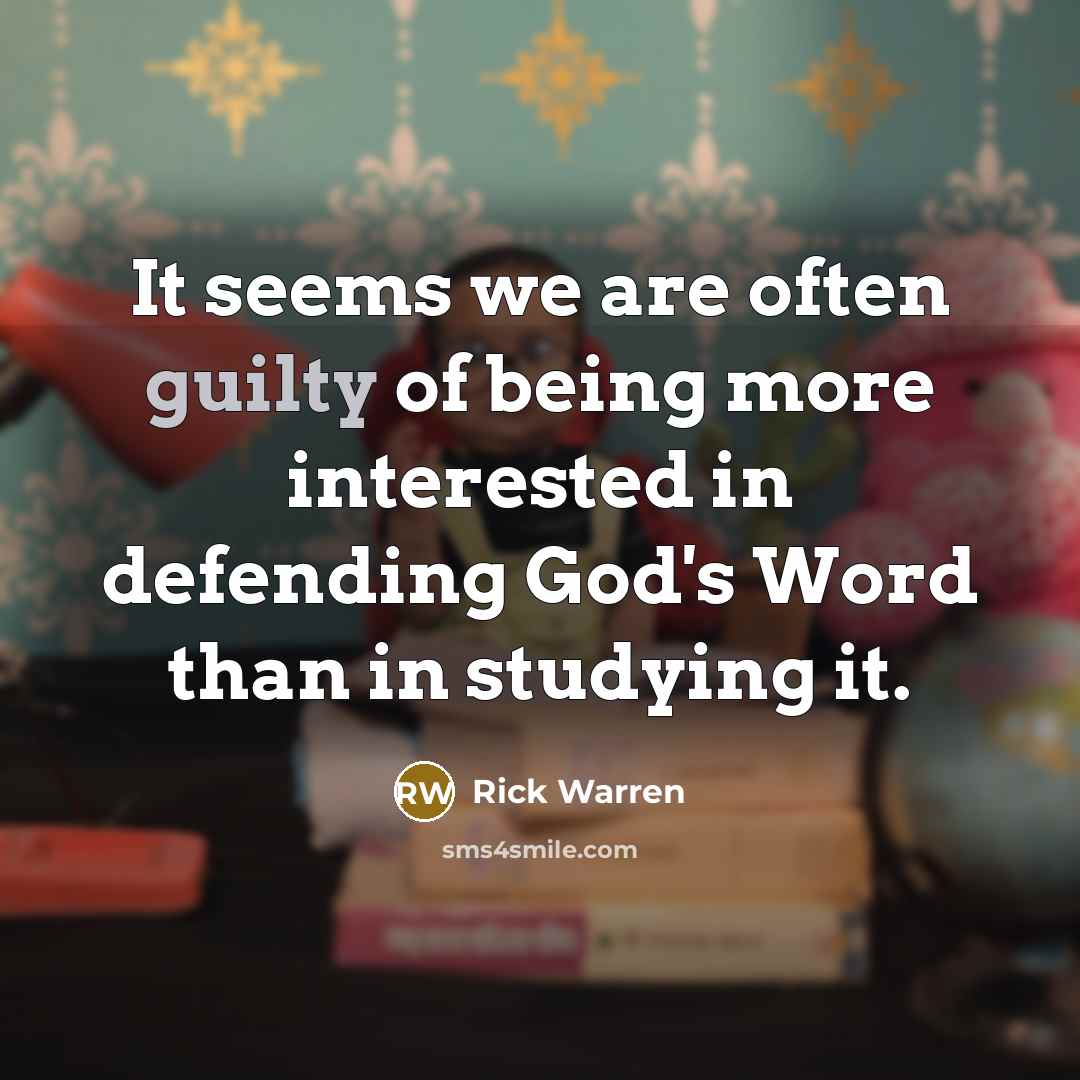 “It seems we are often guilty of being more interested…” quote by Rick Warren