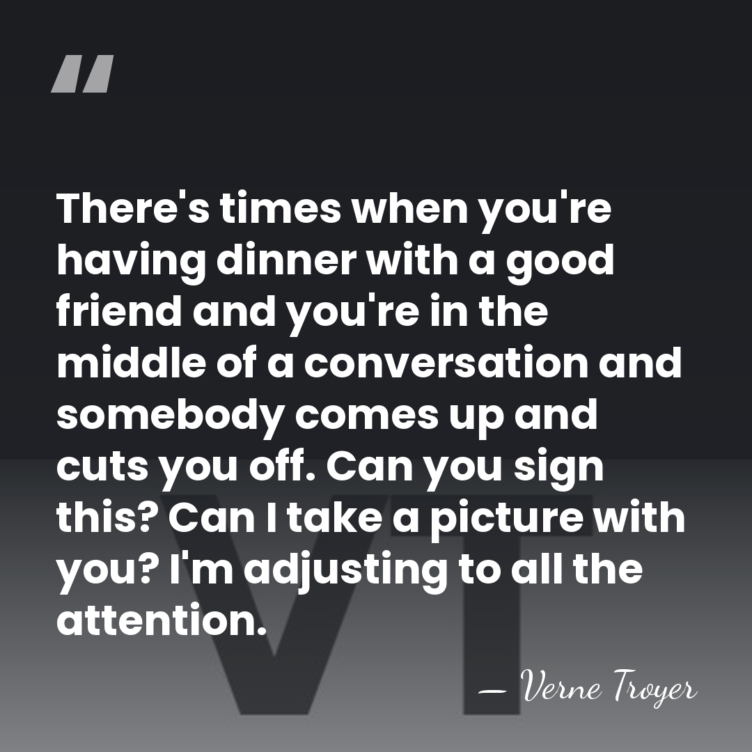 There's times when you're having dinner with a good friend and you're&hellip; - Verne Troyer