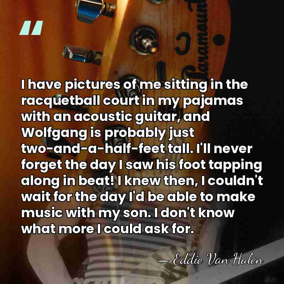 I have pictures of me sitting in the racquetball court in my&hellip; - Eddie Van Halen