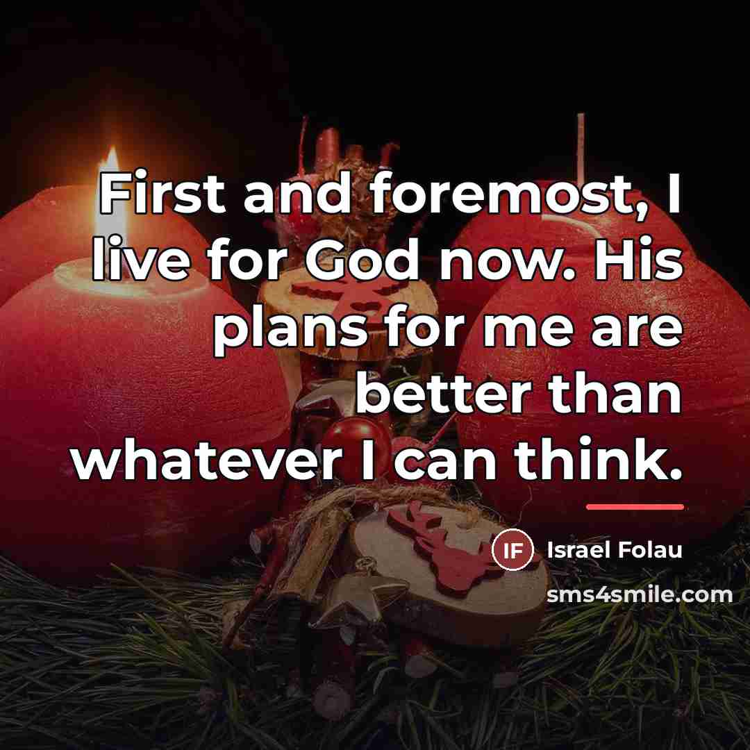 “First and foremost, I live for God now. His plans…” quote by Israel Folau