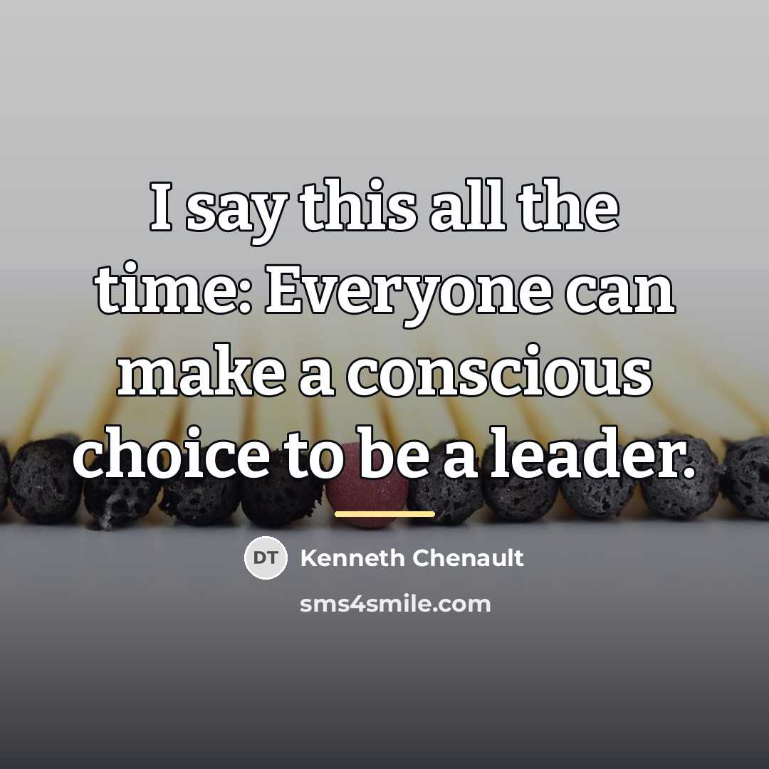 “I say this all the time: Everyone can make a…” quote by Kenneth Chenault
