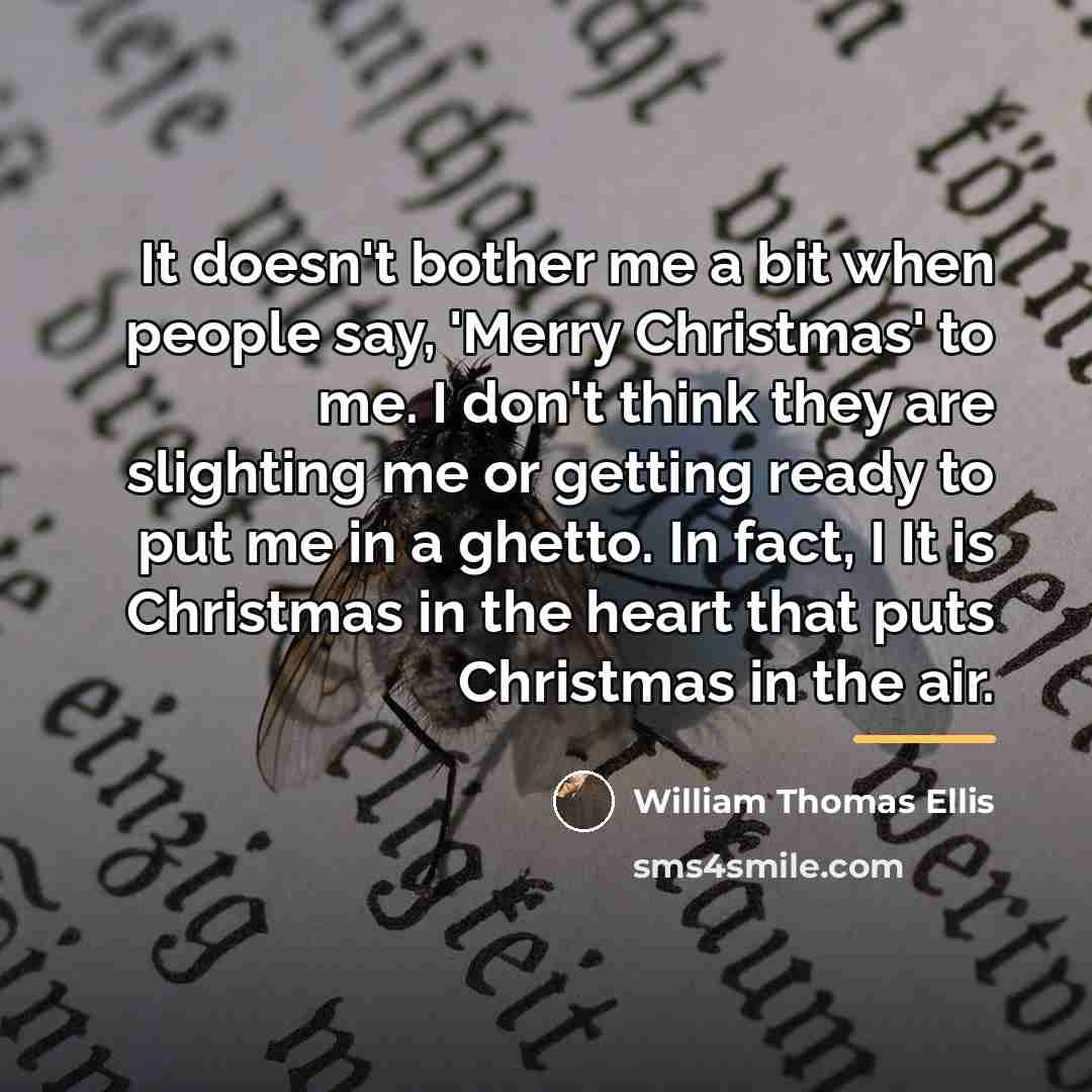 “It doesn't bother me a bit when people say, 'Merry…” quote by William Thomas Ellis