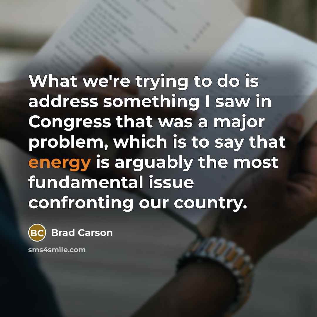“What we're trying to do is address something I saw…” quote by Brad Carson