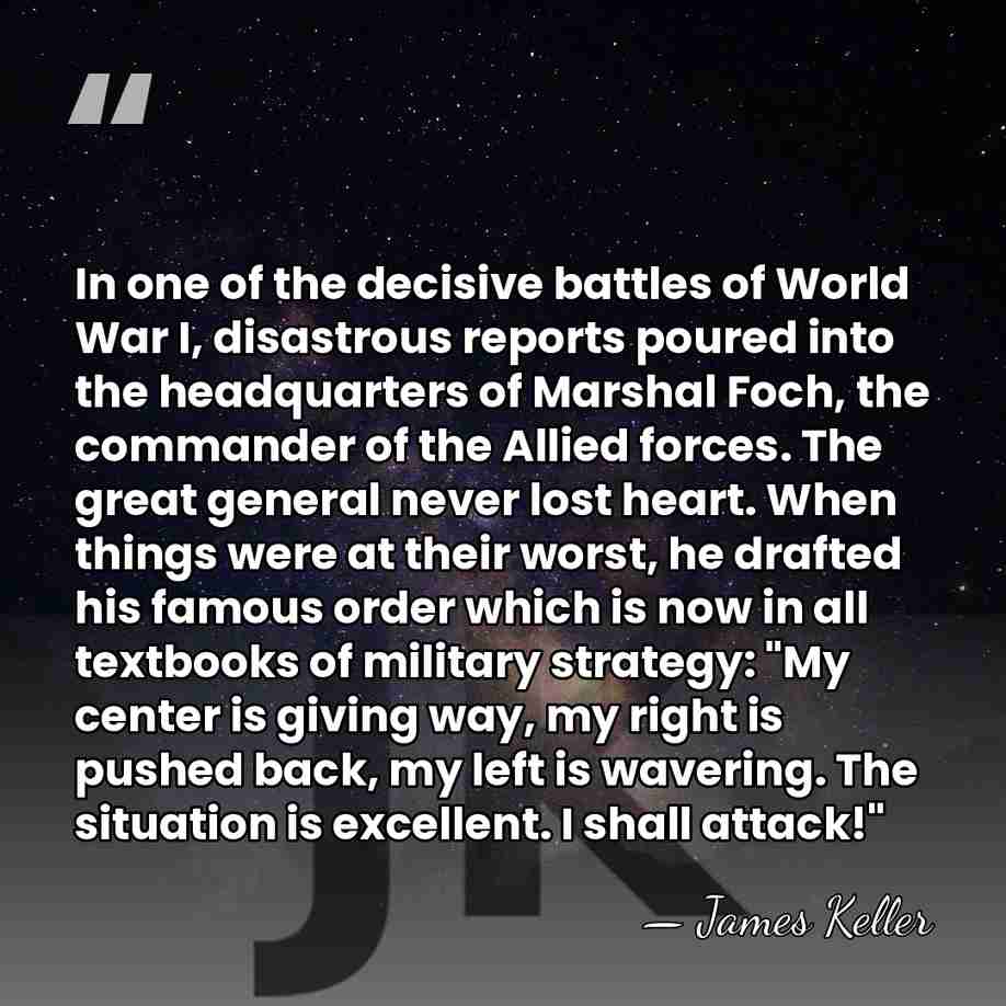 In one of the decisive battles of World War I, disastrous reports&hellip; - James Keller