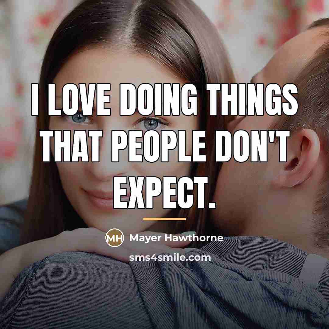 “I love doing things that people don't expect.…” quote by Mayer Hawthorne