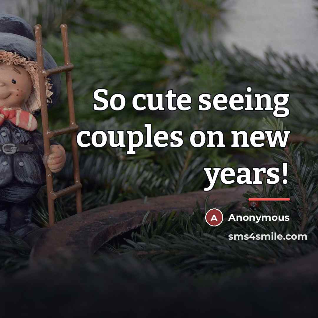 “So cute seeing couples on new years!…” quote by Anonymous