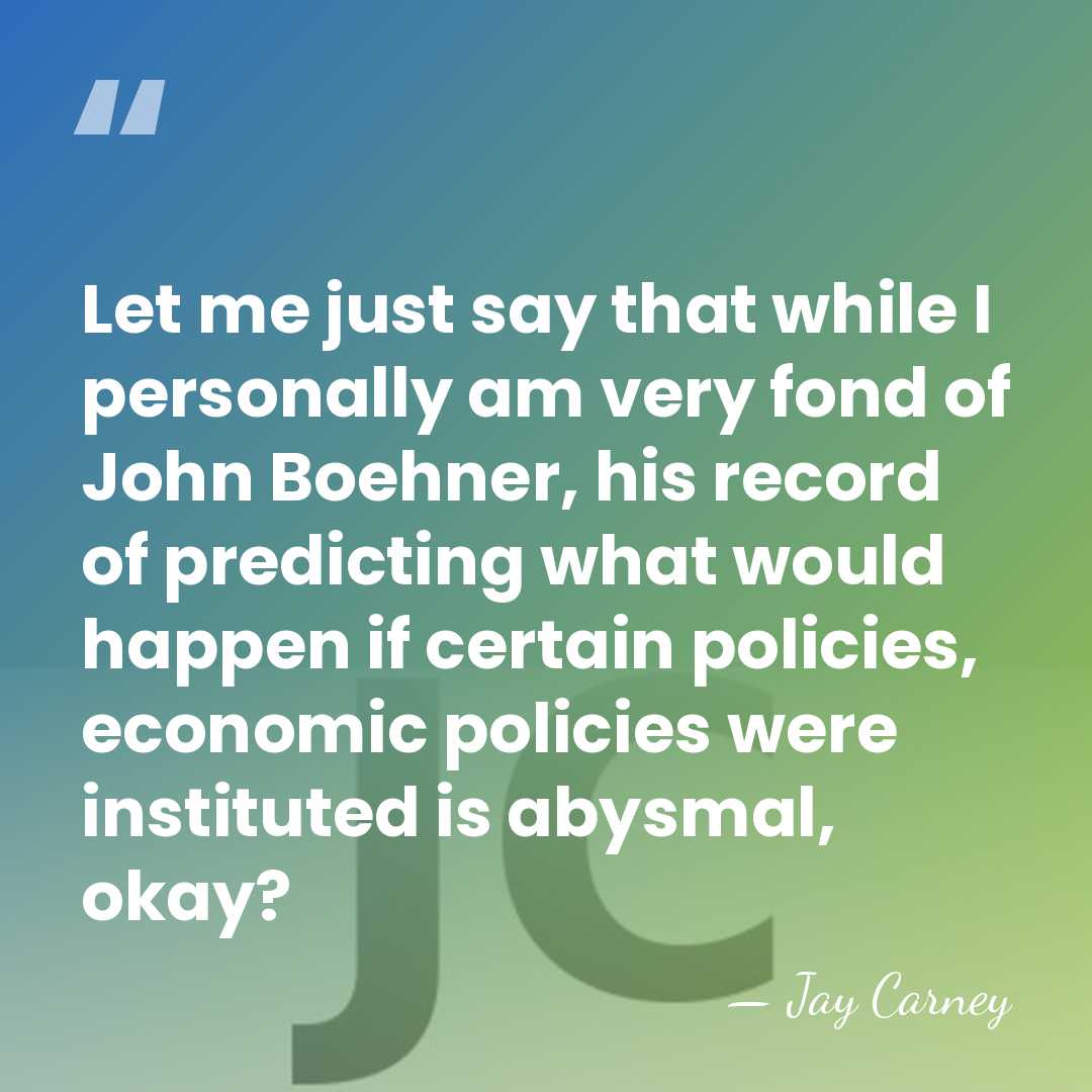 Let me just say that while I personally am very fond of&hellip; - Jay Carney