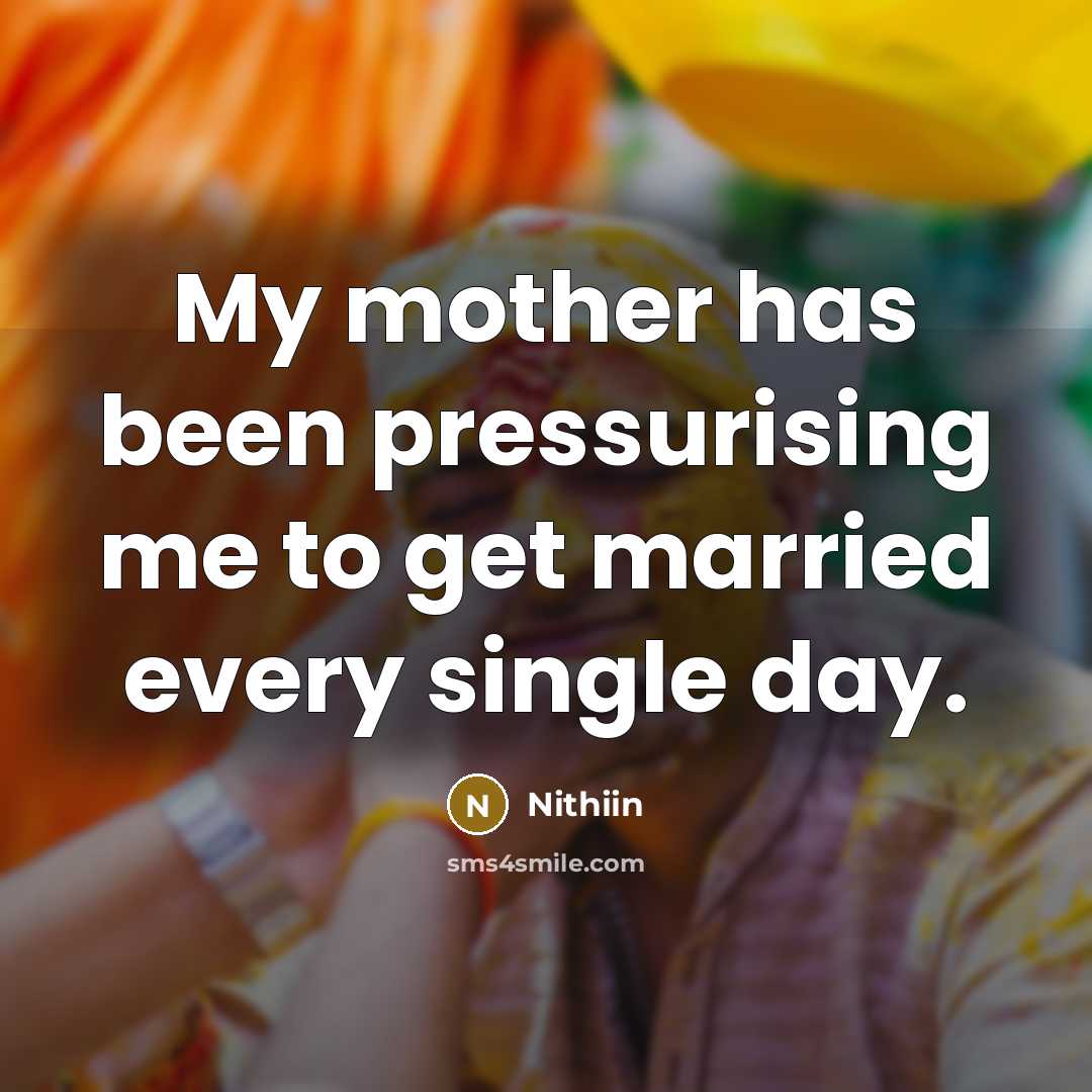 “My mother has been pressurising me to get married every…” quote by Nithiin