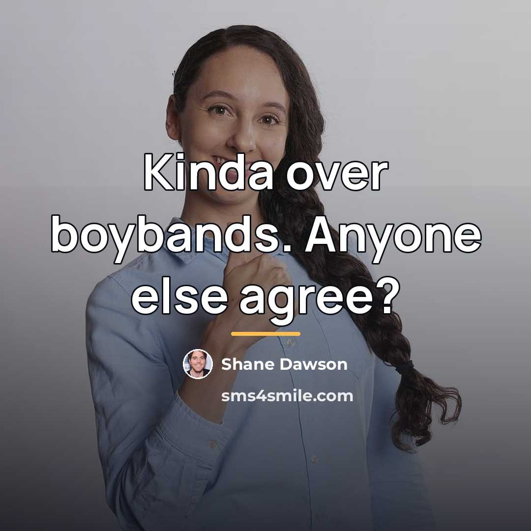 “Kinda over boybands. Anyone else agree?…” quote by Shane Dawson
