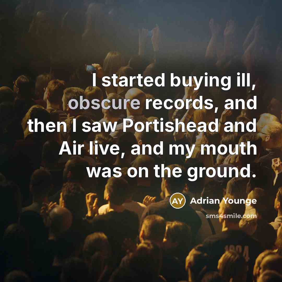 “I started buying ill, obscure records, and then I saw…” quote by Adrian Younge