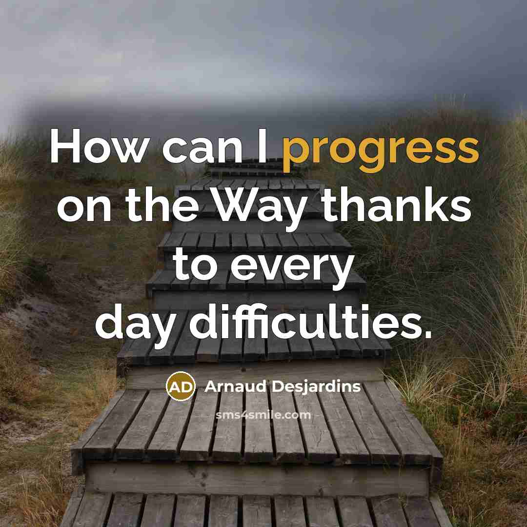“How can I progress on the Way thanks to every…” quote by Arnaud Desjardins