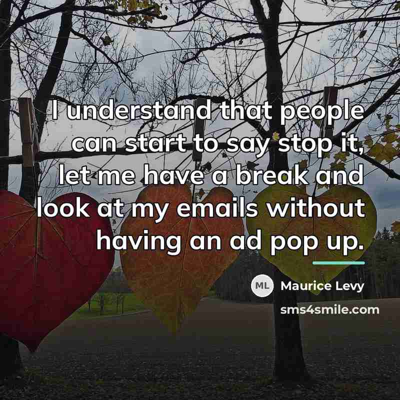 “I understand that people can start to say stop it,…” quote by Maurice Levy