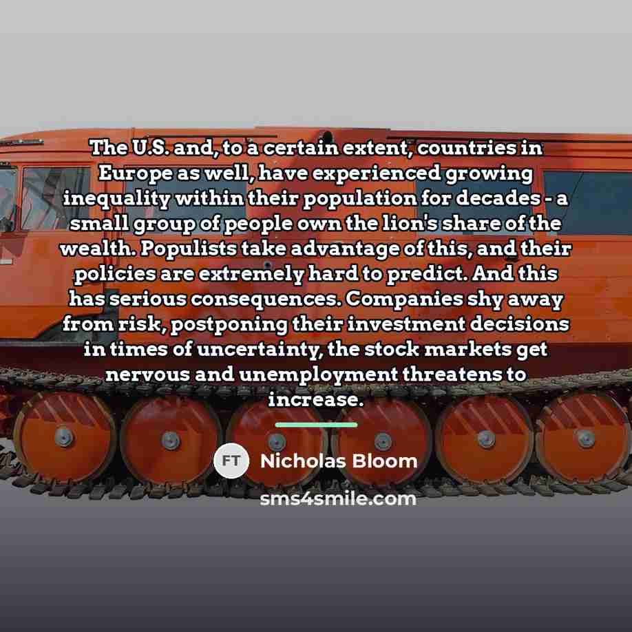 “The U.S. and, to a certain extent, countries in Europe…” quote by Nicholas Bloom