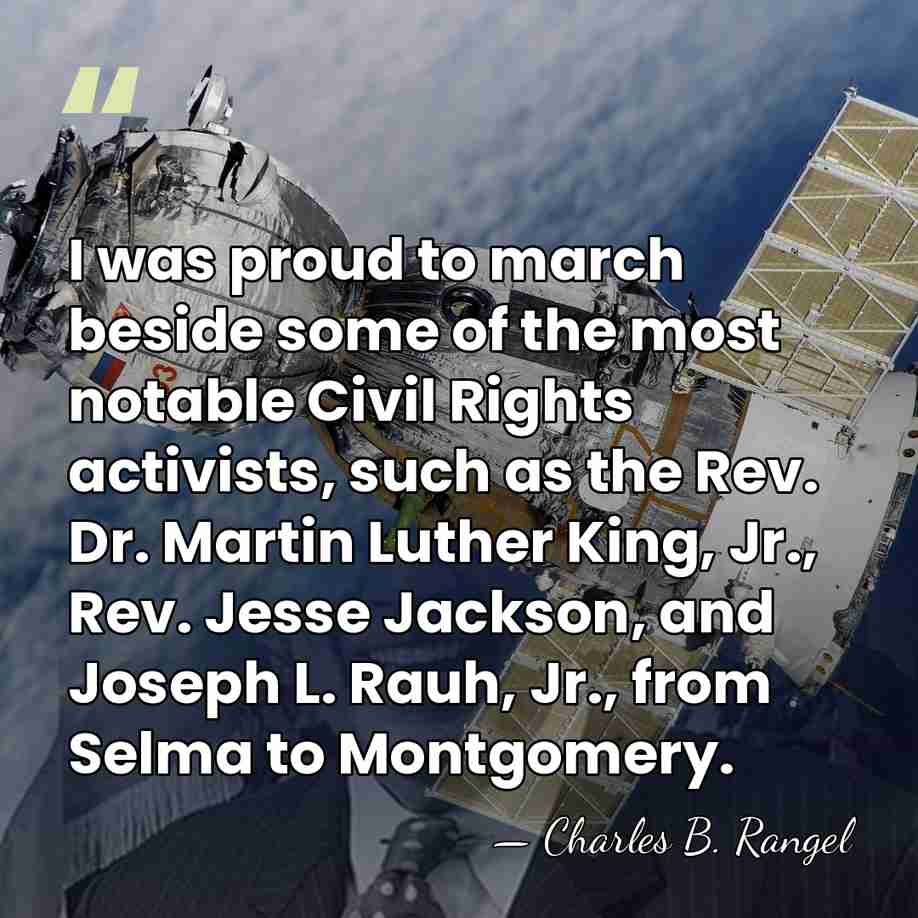I was proud to march beside some of the most notable Civil&hellip; - Charles B. Rangel