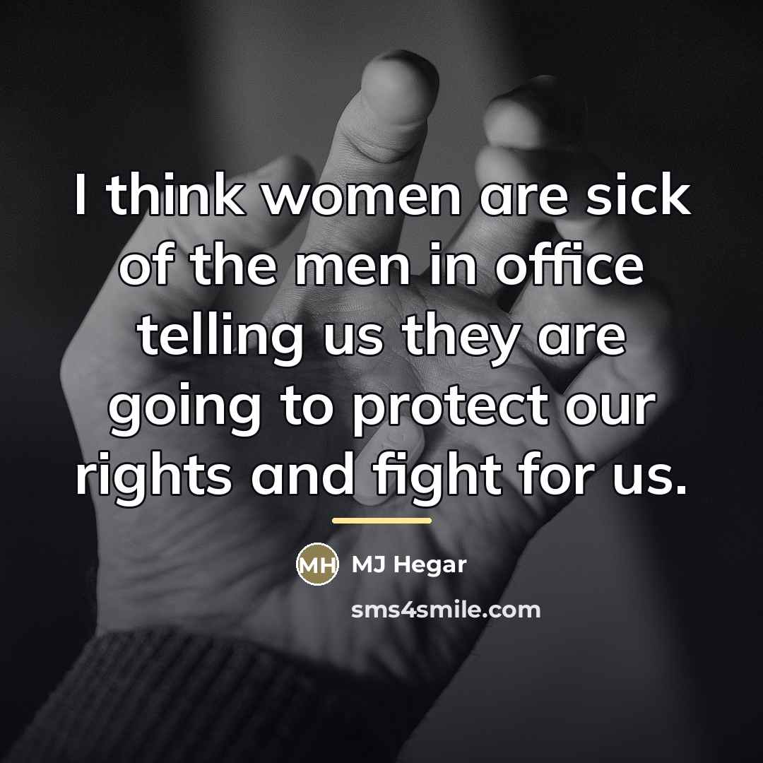 “I think women are sick of the men in office…” quote by MJ Hegar
