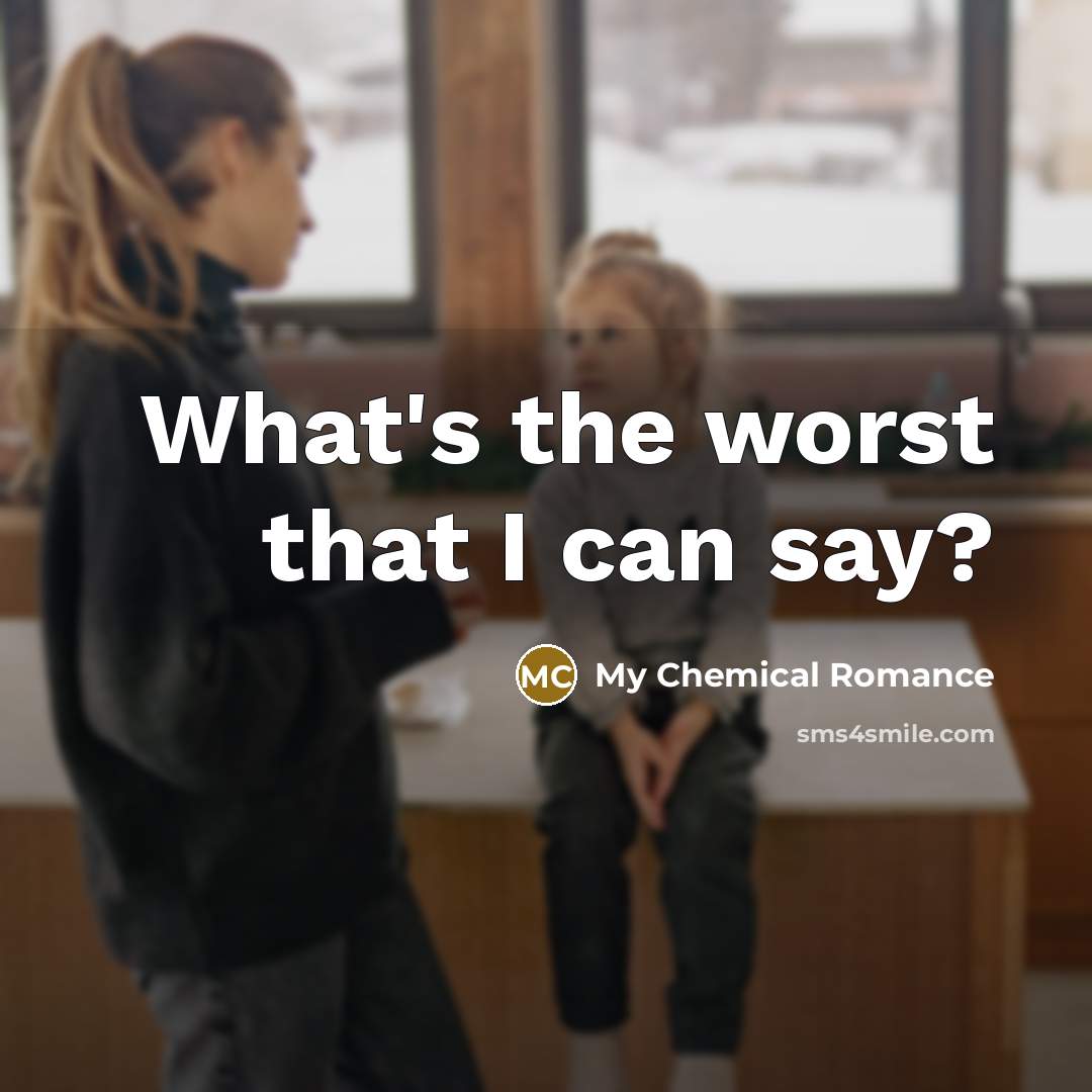 “What's the worst that I can say?…” quote by My Chemical Romance
