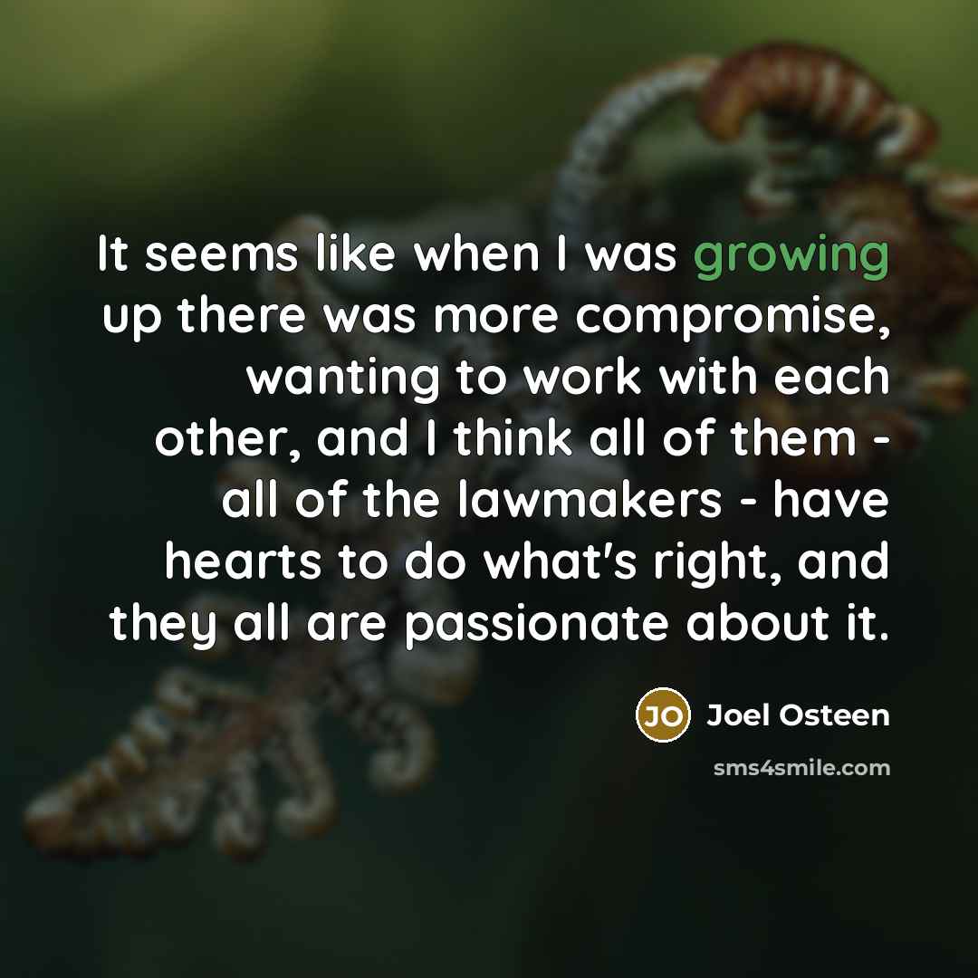 “It seems like when I was growing up there was…” quote by Joel Osteen