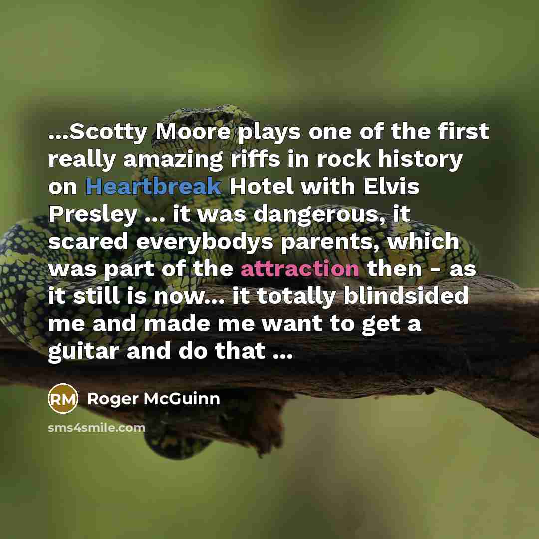 “...Scotty Moore plays one of the first really amazing riffs…” quote by Roger McGuinn