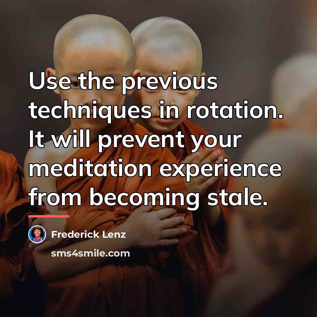 “Use the previous techniques in rotation. It will prevent your…” quote by Frederick Lenz