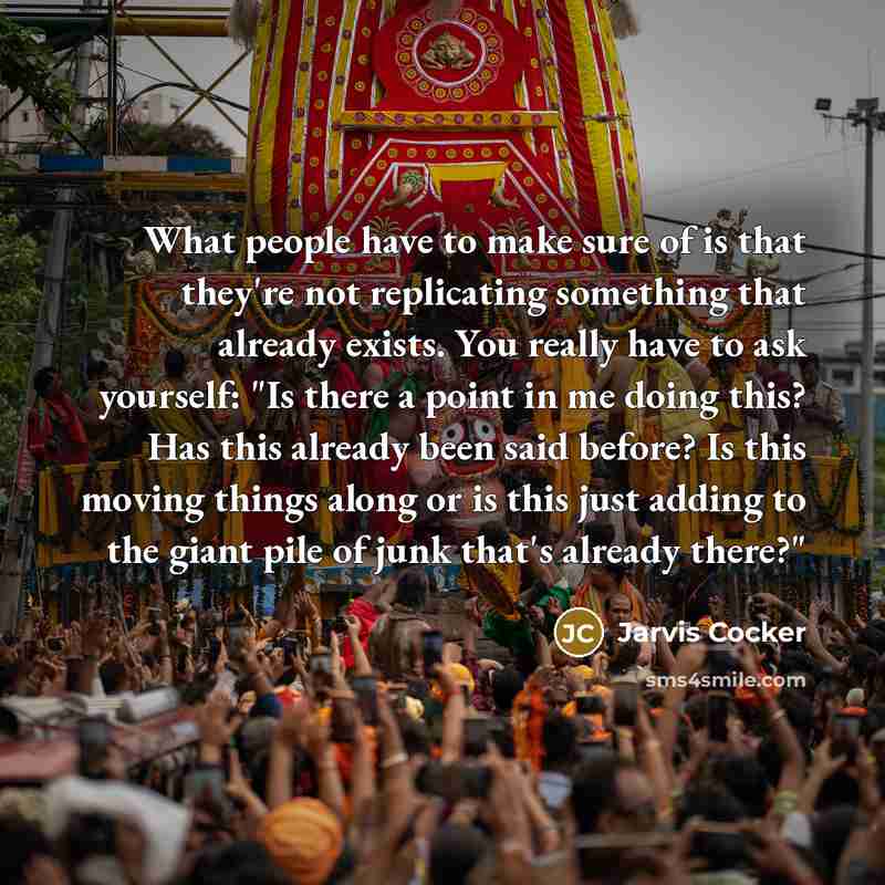 “What people have to make sure of is that they're…” quote by Jarvis Cocker