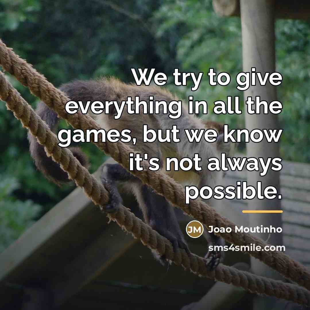 “We try to give everything in all the games, but…” quote by Joao Moutinho