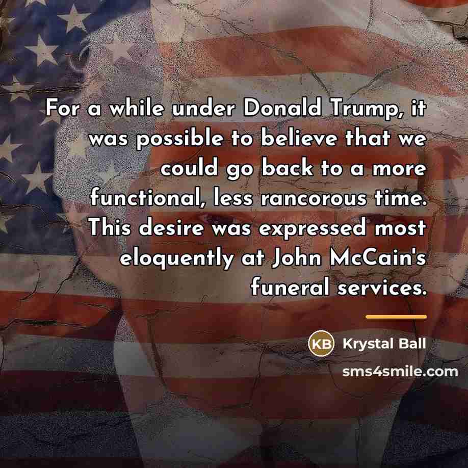 “For a while under Donald Trump, it was possible to…” quote by Krystal Ball