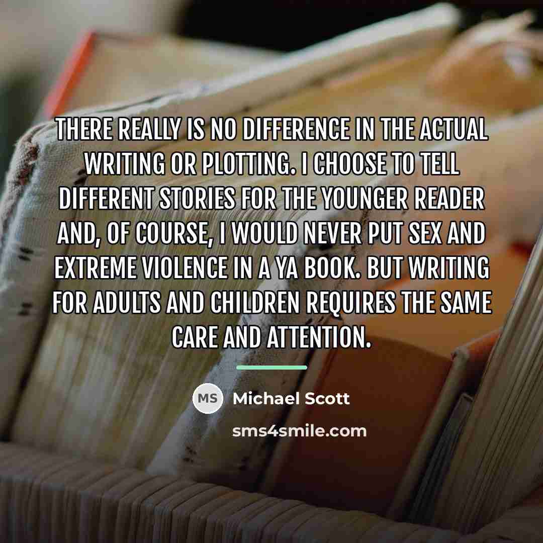“There really is no difference in the actual writing or…” quote by Michael Scott
