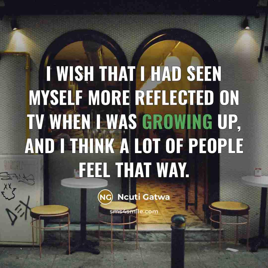 “I wish that I had seen myself more reflected on…” quote by Ncuti Gatwa