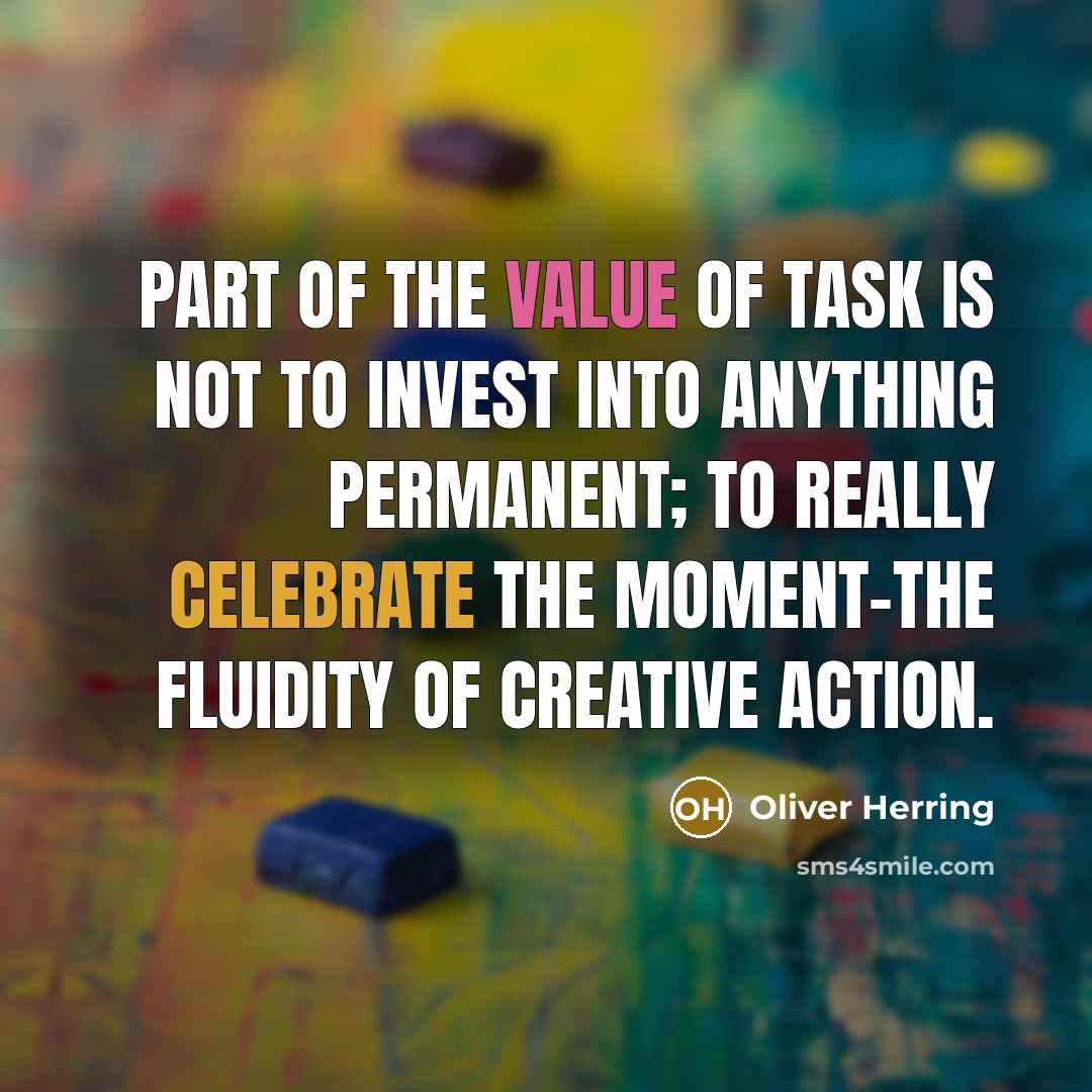 “Part of the value of TASK is not to invest…” quote by Oliver Herring