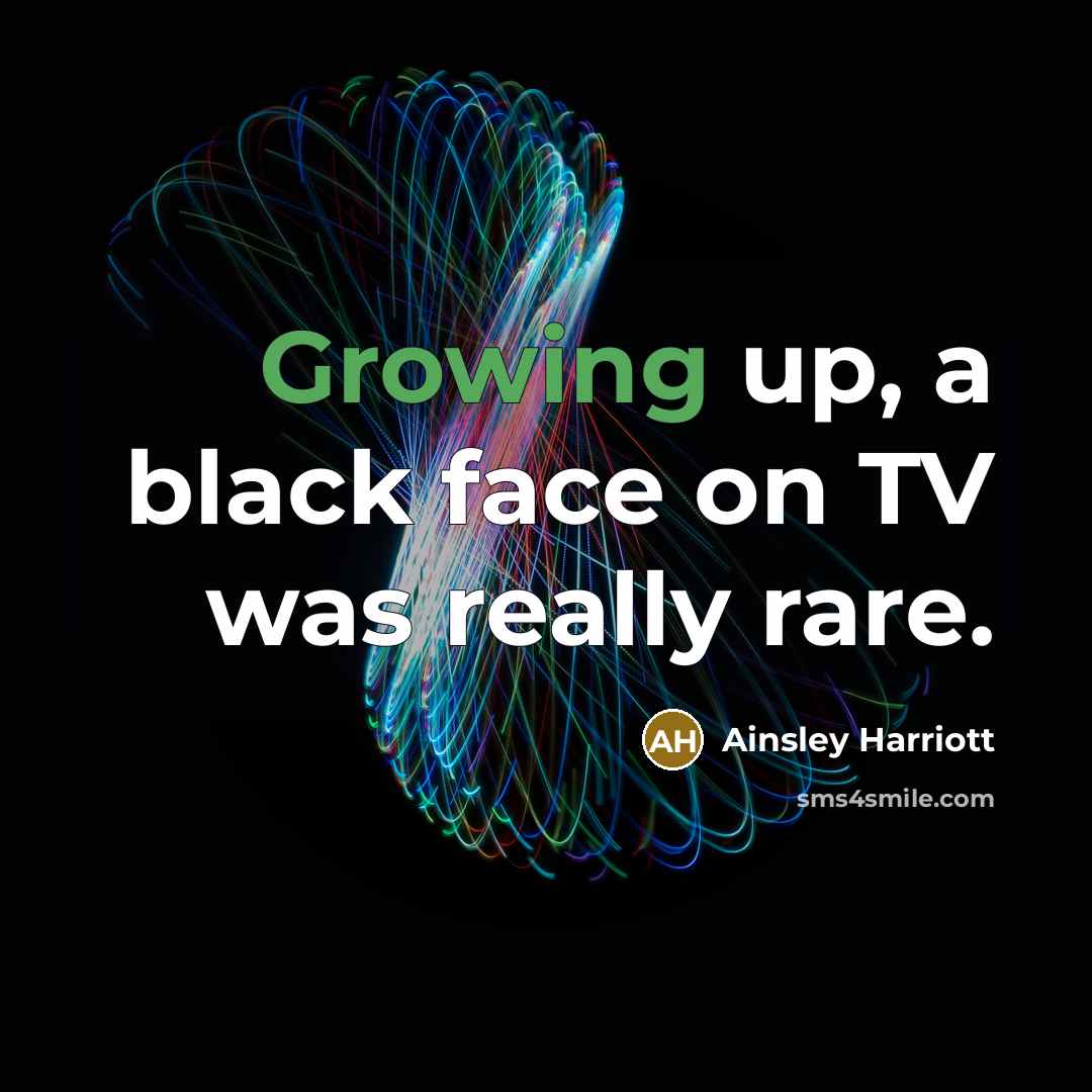 “Growing up, a black face on TV was really rare.…” quote by Ainsley Harriott