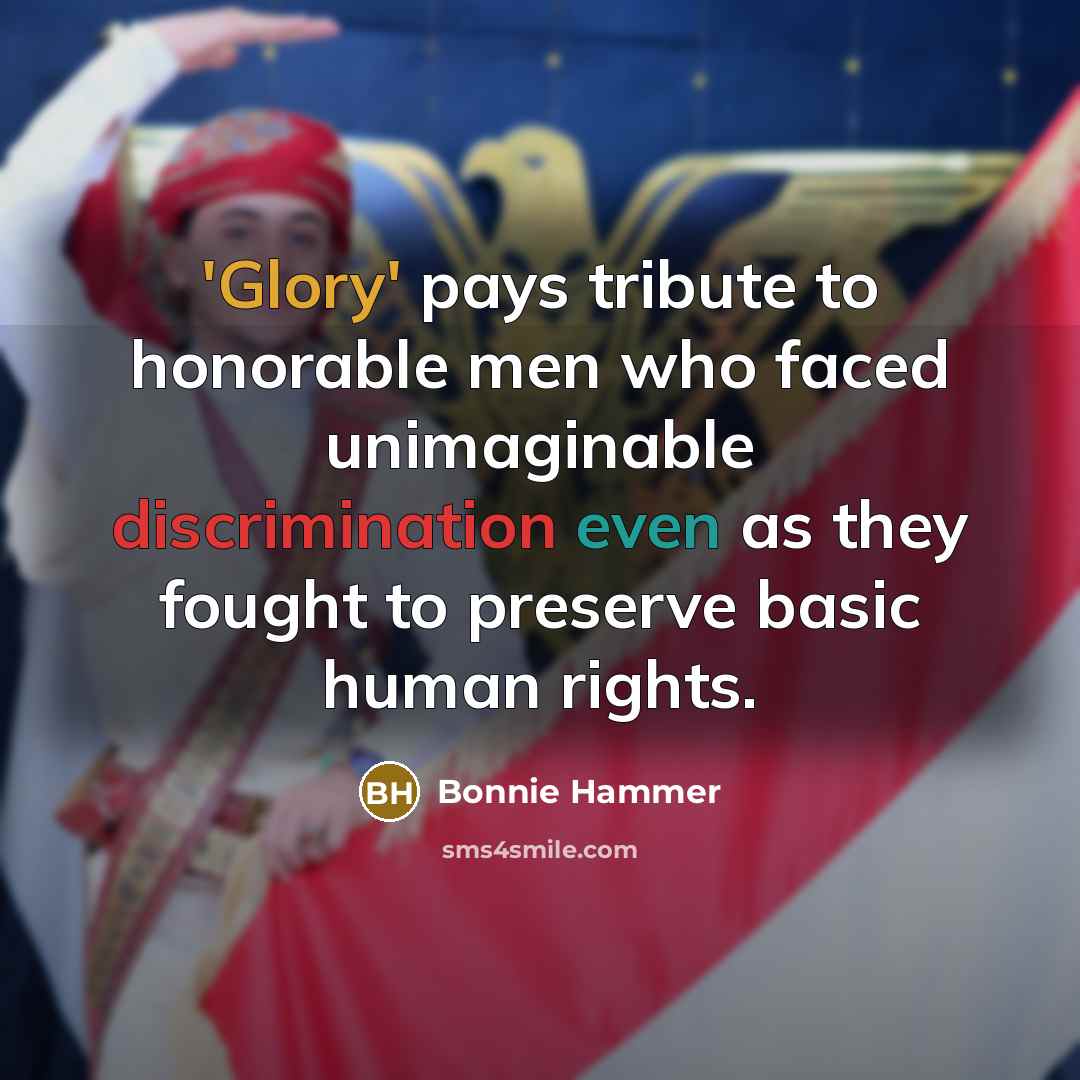 “'Glory' pays tribute to honorable men who faced unimaginable discrimination…” quote by Bonnie Hammer