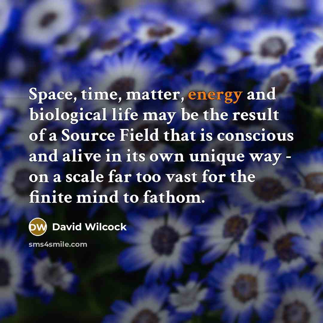“Space, time, matter, energy and biological life may be the…” quote by David Wilcock