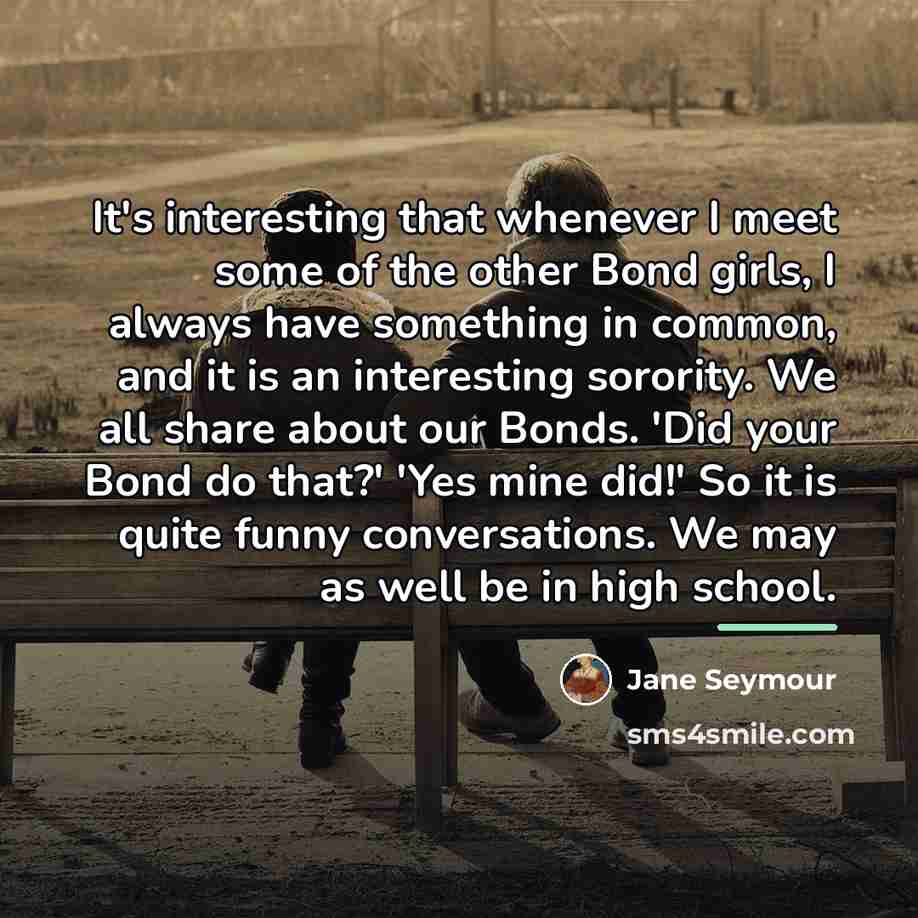 “It's interesting that whenever I meet some of the other…” quote by Jane Seymour