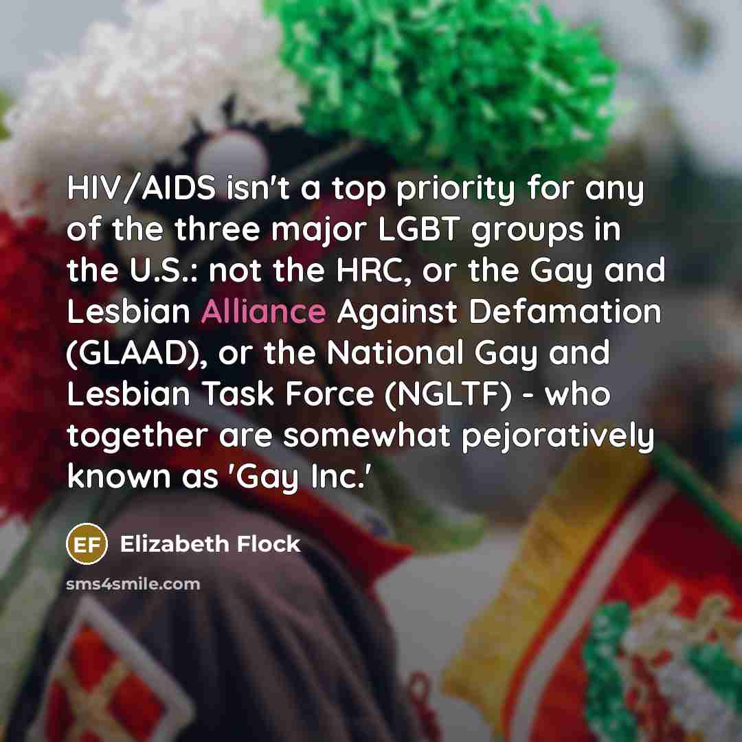 “HIV/AIDS isn't a top priority for any of the three…” quote by Elizabeth Flock
