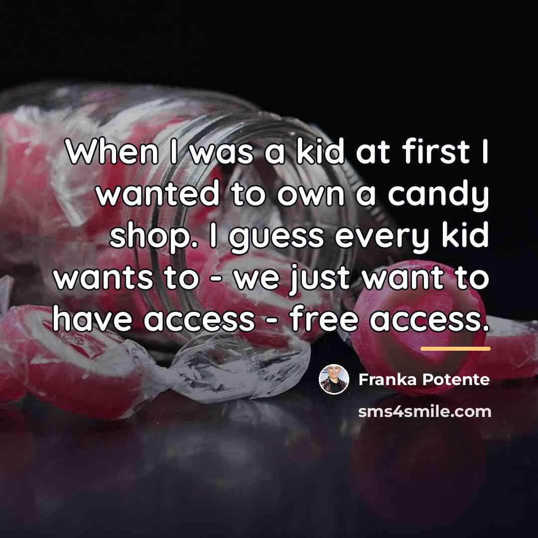 “When I was a kid at first I wanted to…” quote by Franka Potente