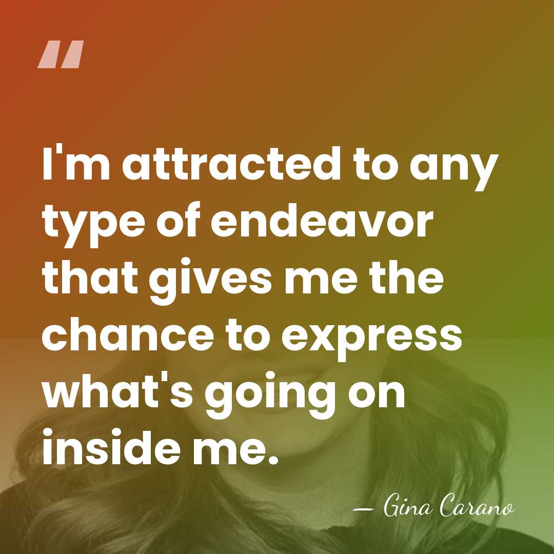 I'm attracted to any type of endeavor that gives me the chance&hellip; - Gina Carano