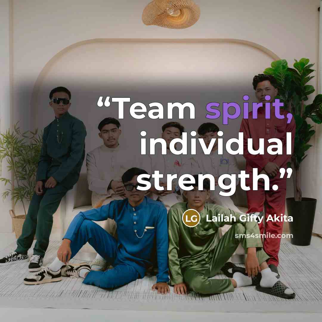 “Team spirit, individual strength.” quote by Lailah Gifty Akita