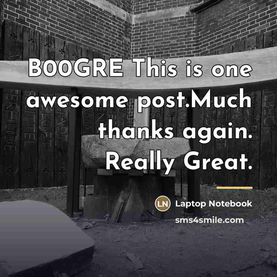 “B00GRE This is one awesome post.Much thanks again. Really Great.…” quote by Laptop Notebook