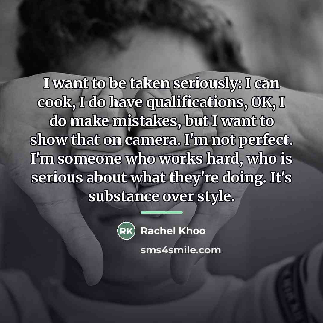 “I want to be taken seriously: I can cook, I…” quote by Rachel Khoo