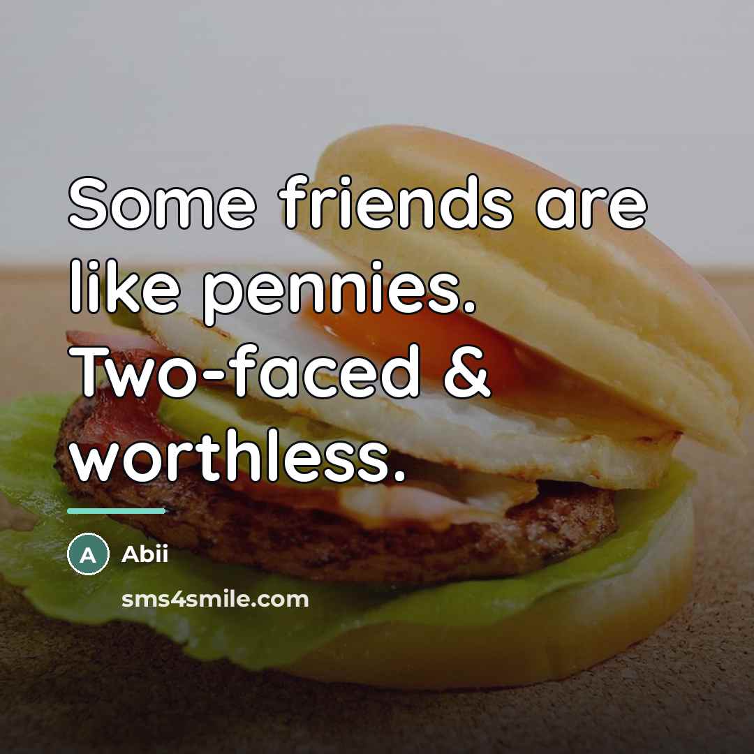 “Some friends are like pennies. Two-faced & worthless.…” quote by Abii