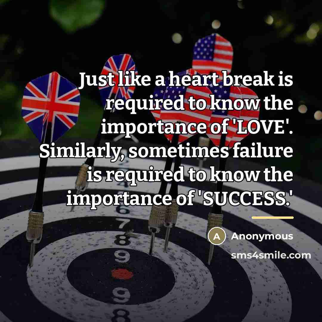 “Just like a heart break is required to know the…” quote by Anonymous